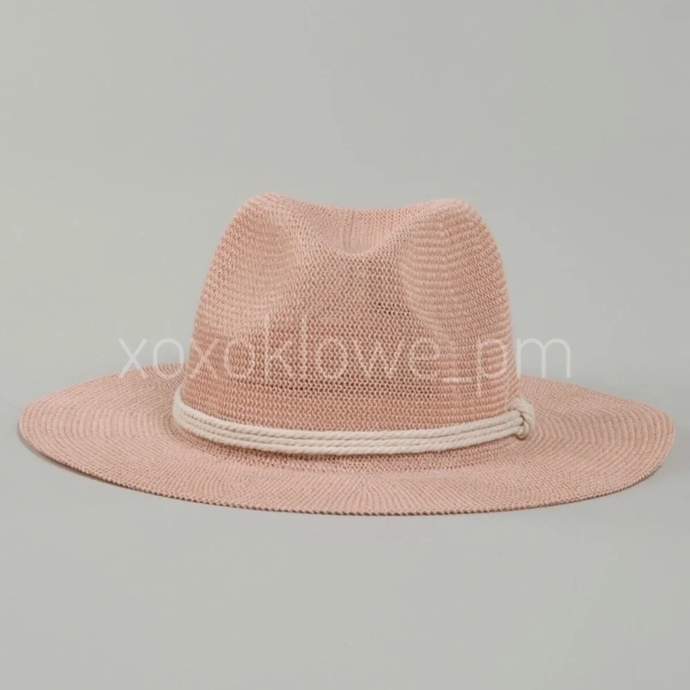 POL Light Pink Woven Panama Hat - Picture 8 of 12